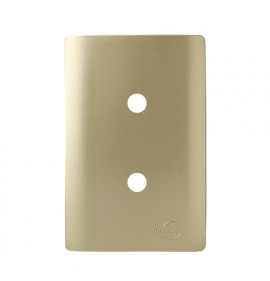 Placa p/ 2 Furos 4x2 - Novara Dourado